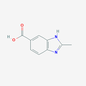 B182982 2-methyl-1H-benzimidazole-5-carboxylic acid CAS No. 709-19-3