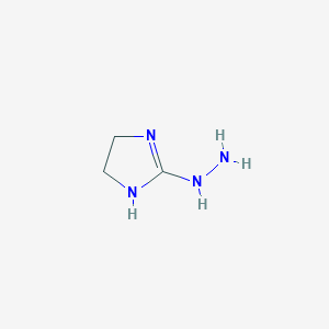 molecular formula C3H8N4 B182995 2-hidrazino-4,5-dihidro-1H-imidazol CAS No. 51420-32-7