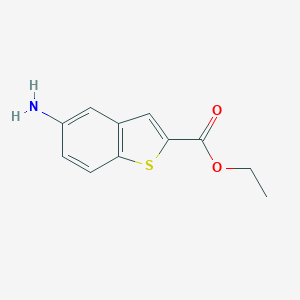 molecular formula C11H11NO2S B183001 Ethyl 5-amino-1-benzothiophene-2-carboxylate CAS No. 25785-10-8