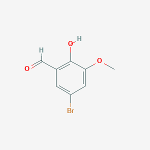 molecular formula C8H7BrO3 B183005 5-溴-2-羟基-3-甲氧基苯甲醛 CAS No. 5034-74-2