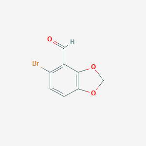 molecular formula C8H5BrO3 B183006 5-Bromo-1,3-benzodioxole-4-carboxaldehyde CAS No. 72744-54-8