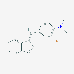 B183019 2-Bromo-4-(1H-inden-1-ylidenemethyl)-N,N-dimethylaniline CAS No. 28164-39-8