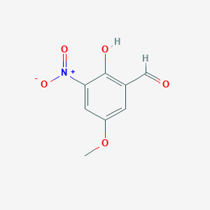 molecular formula C8H7NO5 B183026 2-羟基-5-甲氧基-3-硝基苯甲醛 CAS No. 34549-69-4