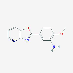 B183032 2-Methoxy-5-([1,3]oxazolo[4,5-b]pyridin-2-yl)aniline CAS No. 879590-14-4