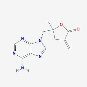 9((2-Methyl-4-methylene-5-oxotetrahydrofuran-2-yl)methyl)adenine