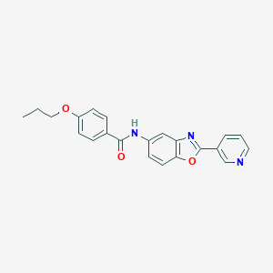 B183040 4-propoxy-N-[2-(pyridin-3-yl)-1,3-benzoxazol-5-yl]benzamide CAS No. 6006-63-9