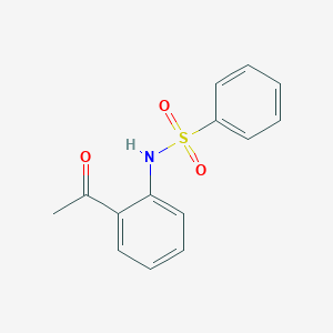 B183044 N-(2-acetylphenyl)benzenesulfonamide CAS No. 129271-99-4