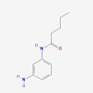 molecular formula C11H16N2O B183054 N-(3-aminophenyl)pentanamide CAS No. 59683-84-0