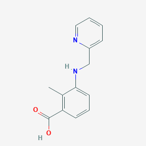 molecular formula C14H14N2O2 B183064 2-甲基-3-(吡啶-2-基甲基氨基)苯甲酸 CAS No. 881445-78-9