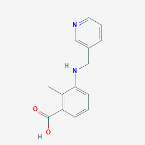 molecular formula C14H14N2O2 B183066 2-甲基-3-[(吡啶-3-基甲基)-氨基]-苯甲酸 CAS No. 878714-39-7