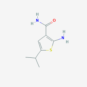B183072 2-Amino-5-isopropylthiophene-3-carboxamide CAS No. 343272-23-1