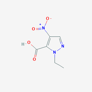 molecular formula C6H7N3O4 B183073 1-Ethyl-4-nitro-1H-pyrazole-5-carboxylic acid CAS No. 494791-30-9