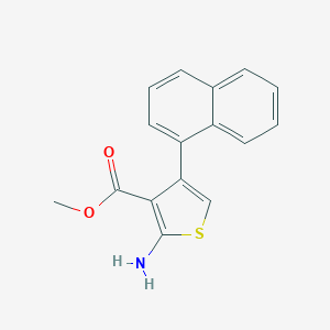 molecular formula C16H13NO2S B183106 甲基2-氨基-4-(1-萘基)噻吩-3-羧酸酯 CAS No. 350997-17-0