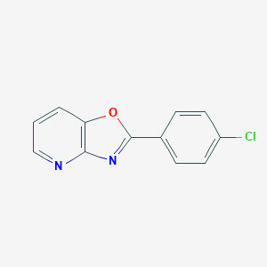 molecular formula C12H7ClN2O B183128 2-(4-Chlorophenyl)[1,3]oxazolo[4,5-b]pyridine CAS No. 52333-45-6