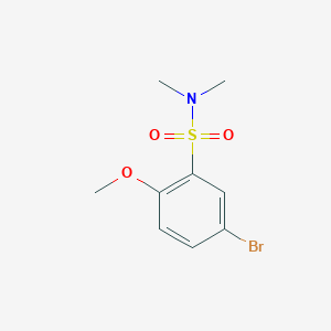 molecular formula C9H12BrNO3S B183133 5-bromo-2-methoxy-N,N-dimethylbenzenesulfonamide CAS No. 871269-16-8