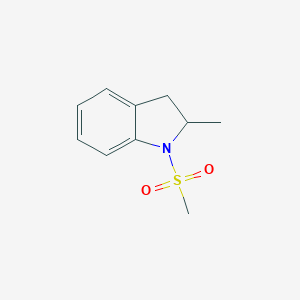 molecular formula C10H13NO2S B183135 2-Methyl-1-(methylsulfonyl)indoline CAS No. 66929-70-2