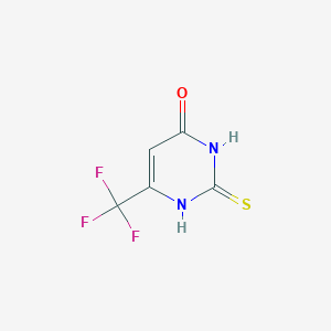 molecular formula C5H3F3N2OS B183138 4-Hydroxy-6-(trifluoromethyl)pyrimidine-2-thiol CAS No. 368-54-7