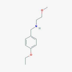 molecular formula C12H19NO2 B183141 (4-Ethoxybenzyl)(2-methoxyethyl)amine CAS No. 827328-67-6