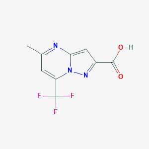 molecular formula C9H6F3N3O2 B183142 5-Methyl-7-(trifluoromethyl)pyrazolo[1,5-a]pyrimidine-2-carboxylic acid CAS No. 331647-99-5