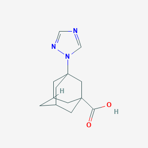 molecular formula C13H17N3O2 B183145 3-[1,2,4]Triazol-1-yl-adamantane-1-carboxylic acid CAS No. 418805-51-3
