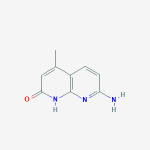 molecular formula C9H9N3O B183148 7-Amino-4-methyl-1,8-naphthyridin-2-ol CAS No. 1569-15-9