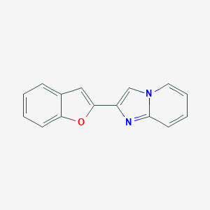 molecular formula C15H10N2O B183156 Imidazo[1,2-a]pyridine, 2-(2-benzofuranyl)- CAS No. 100965-76-2