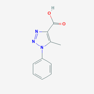 molecular formula C10H9N3O2 B183158 5-methyl-1-phenyl-1H-1,2,3-triazole-4-carboxylic acid CAS No. 20725-32-0