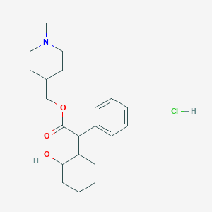 B018316 Cyclohexaneacetic acid, 2-hydroxy-alpha-phenyl-, 1-methyl-4-piperidylmethyl ester, hydrochloride CAS No. 101564-14-1