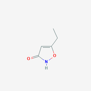 molecular formula C5H7NO2 B183162 5-Ethyl-isoxazol-3-OL CAS No. 10004-45-2