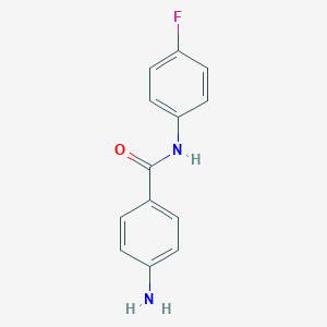molecular formula C13H11FN2O B183201 4-氨基-N-(4-氟苯基)苯甲酰胺 CAS No. 698988-07-7