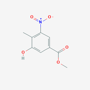 molecular formula C9H9NO5 B183204 3-羟基-4-甲基-5-硝基苯甲酸甲酯 CAS No. 125229-13-2