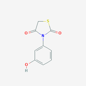 molecular formula C9H7NO3S B183205 3-(3-Hydroxyphenyl)-1,3-thiazolidine-2,4-dione CAS No. 51964-26-2