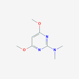 molecular formula C8H13N3O2 B183212 2-Dimethylamino-4,6-dimethoxypyrimidine CAS No. 56873-65-5