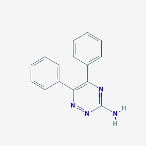 molecular formula C15H12N4 B183220 5,6-Diphenyl-1,2,4-triazin-3-amine CAS No. 4511-99-3
