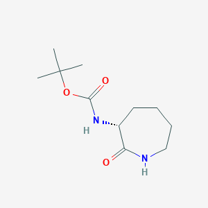molecular formula C11H20N2O3 B183224 (R)-叔丁基(2-氧代氮杂环-3-基)氨基甲酸酯 CAS No. 106691-72-9