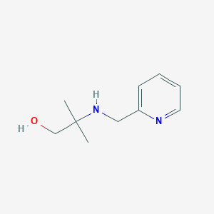 molecular formula C10H16N2O B183237 2-Methyl-2-(pyridin-2-ylmethylamino)propan-1-ol CAS No. 892591-92-3