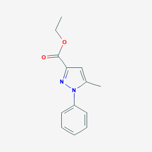 molecular formula C13H14N2O2 B183238 Ethyl 5-Methyl-1-phenylpyrazole-3-carboxylate CAS No. 81153-64-2
