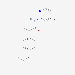 molecular formula C19H24N2O B183243 2-(4-Isobutylphenyl)-N-(4-methyl-2-pyridyl)propionamide CAS No. 73826-19-4