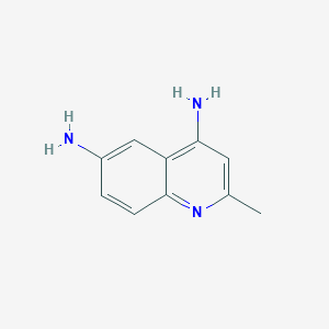 molecular formula C10H11N3 B183244 2-甲基喹啉-4,6-二胺 CAS No. 5443-31-2