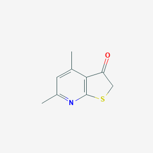 molecular formula C9H9NOS B183294 4,6-二甲基噻吩并[2,3-b]吡啶-3(2H)-酮 CAS No. 55023-32-0