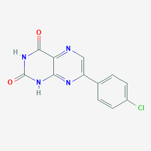 molecular formula C12H7ClN4O2 B183303 7-(4-chlorophenyl)-2,4(1H,3H)-pteridinedione CAS No. 64804-84-8