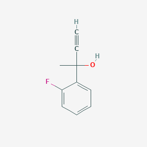 molecular formula C10H9FO B183304 2-(2-Fluorophenyl)-3-butyn-2-ol CAS No. 104684-14-2