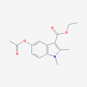 B183315 Ethyl 5-acetoxy-1,2-dimethyl-1H-indole-3-carboxylate CAS No. 40945-79-7