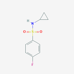 molecular formula C9H10FNO2S B183348 N-cyclopropyl-4-fluorobenzenesulfonamide CAS No. 425654-95-1