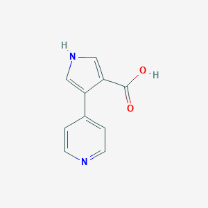 molecular formula C10H8N2O2 B183367 4-pyridin-4-yl-1H-pyrrole-3-carboxylic Acid CAS No. 197774-71-3