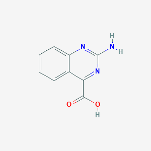 molecular formula C9H7N3O2 B018337 2-氨基喹唑啉-4-羧酸 CAS No. 100246-10-4