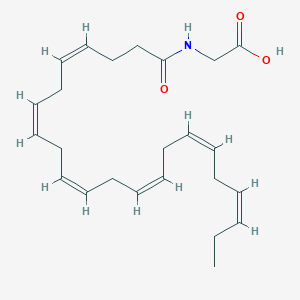 molecular formula C24H35NO3 B183391 N-Docosa-4,7,10,13,16,19-hexaenoylglycine CAS No. 132850-40-9