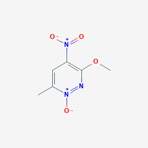 molecular formula C6H7N3O4 B183403 3-Methoxy-6-methyl-4-nitropyridazine 1-oxide CAS No. 4683-87-8
