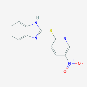 molecular formula C12H8N4O2S B183407 2-(5-nitropyridin-2-yl)sulfanyl-1H-benzimidazole CAS No. 79134-13-7