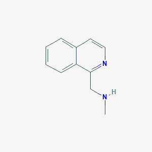 molecular formula C11H12N2 B183417 Isoquinolin-1-ylmethyl-methyl-amine CAS No. 144163-92-8